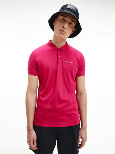 Calvin Klein Ruhák HU361045 | Calvin Klein Slim Refined Cotton Férfi Pólóing Rózsaszín